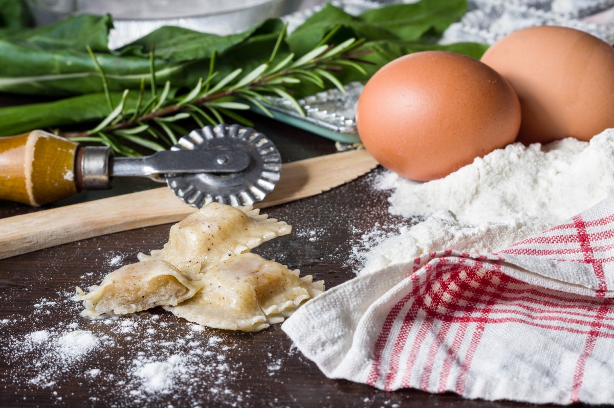 Grano duro e grano tenero nei ravioli della Cooperativa Contatto di Serina (Bergamo - Valle Brembana)